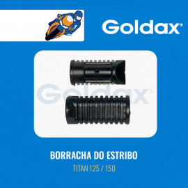 BORRACHA ESTRIBO - TITAN 125/150 - GOLDAX
